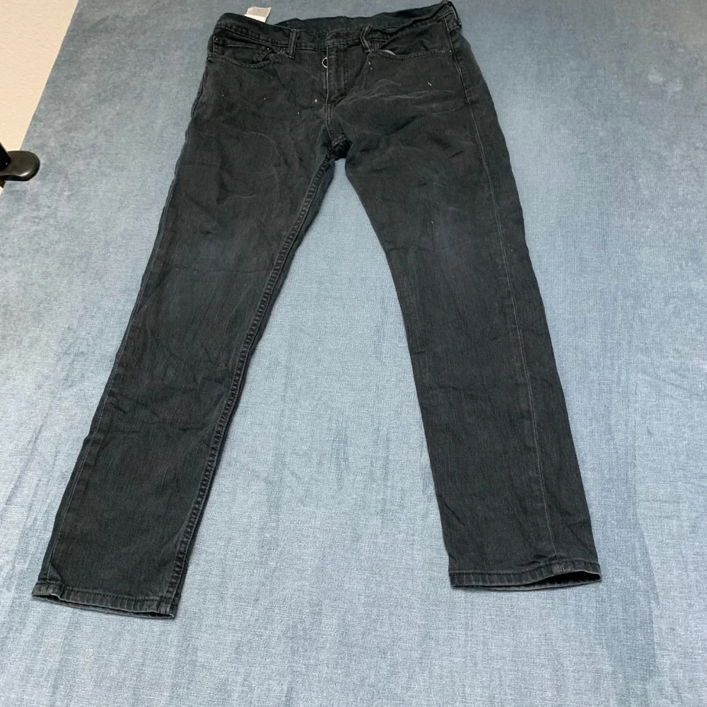 Levi's 511 Slim Fit Straight Jeans Mens 34x30 Black Denim Non Stretch 5 Pockets